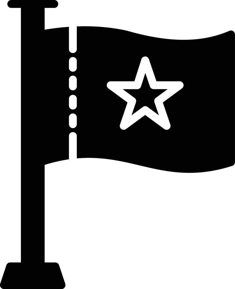 Flag Glyph Icon vector