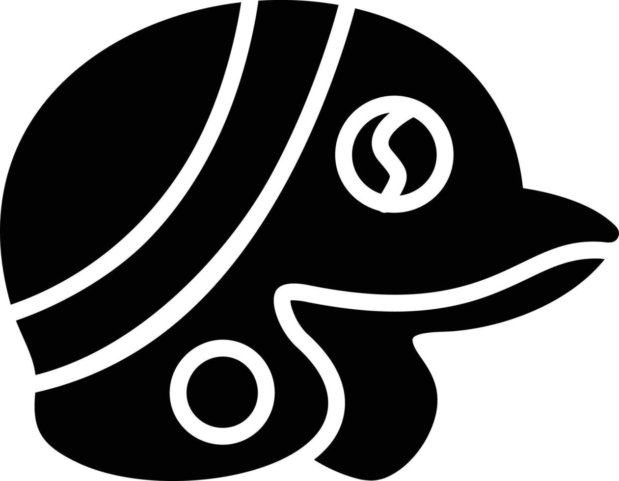 Helmet Glyph Icon vector