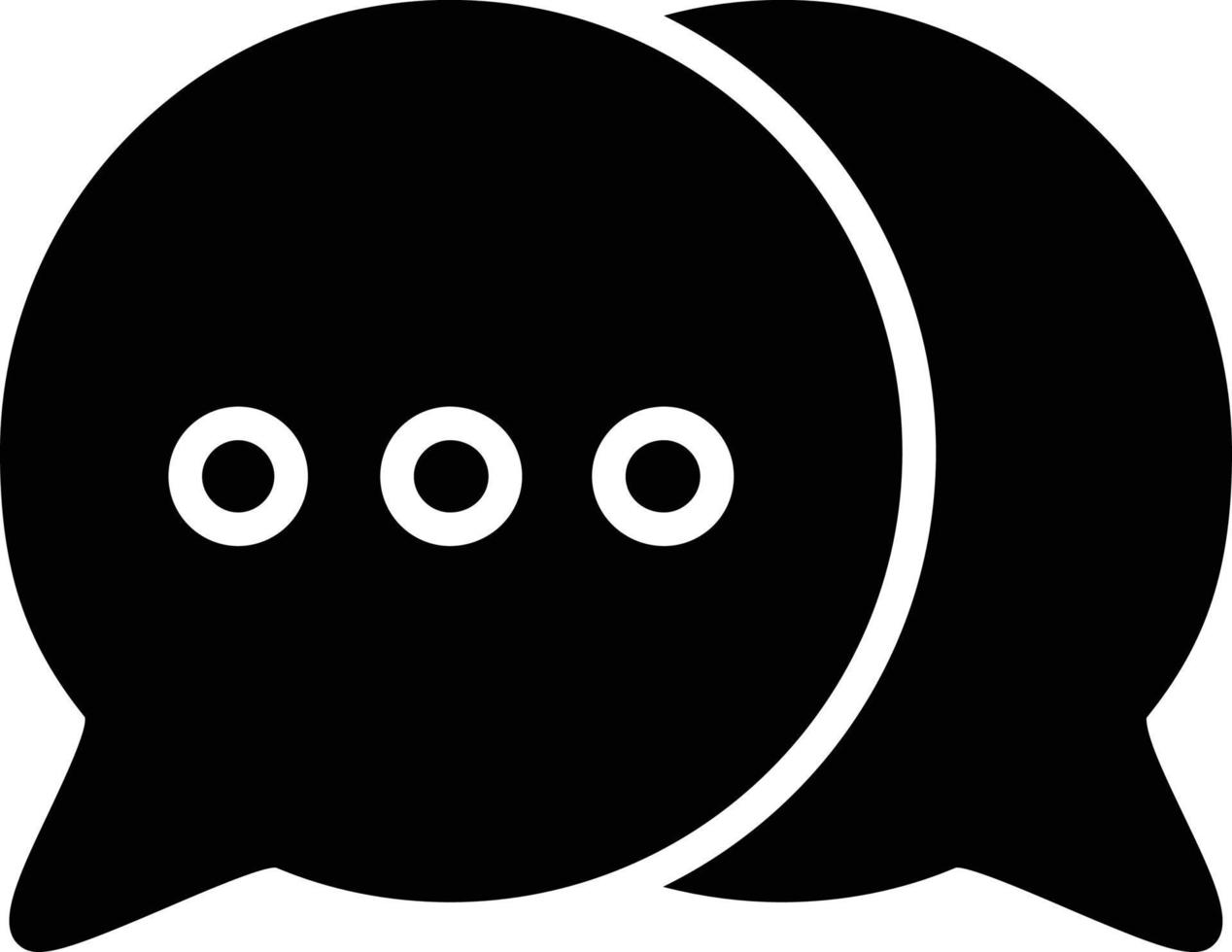 Chat Glyph Icon vector