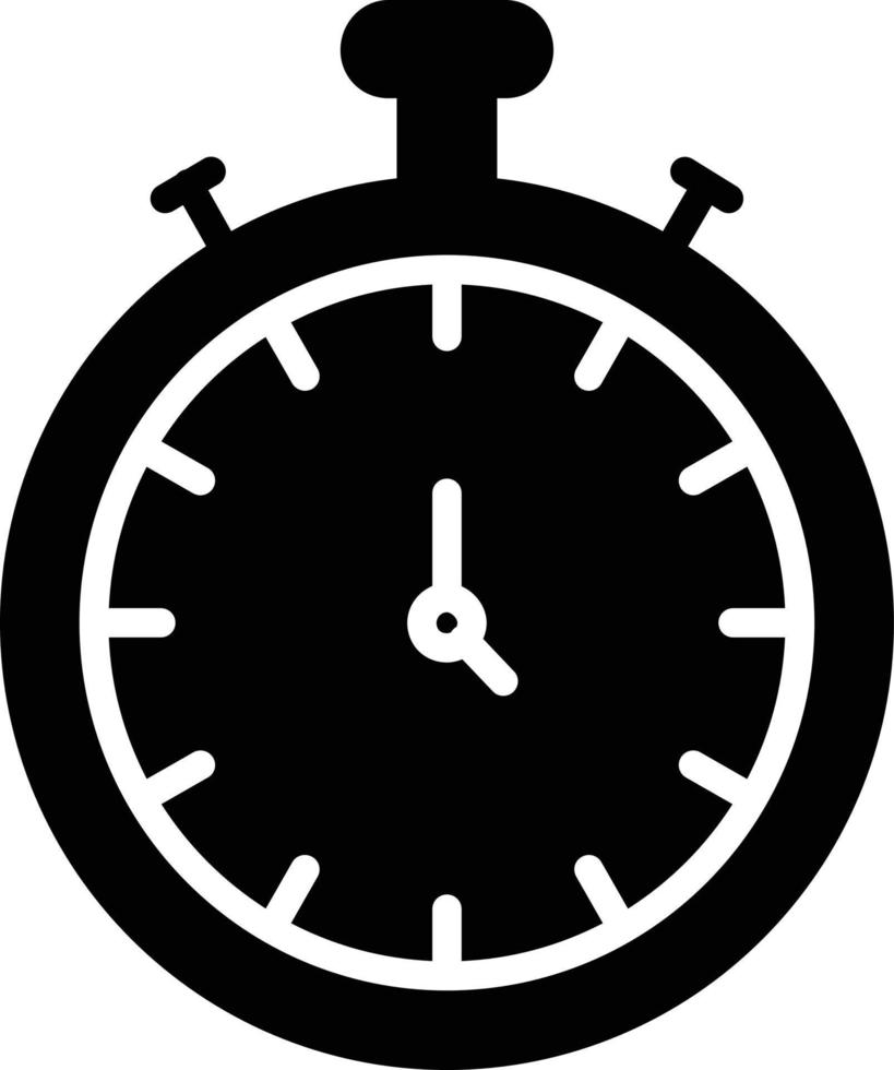 Timer Glyph Icon vector