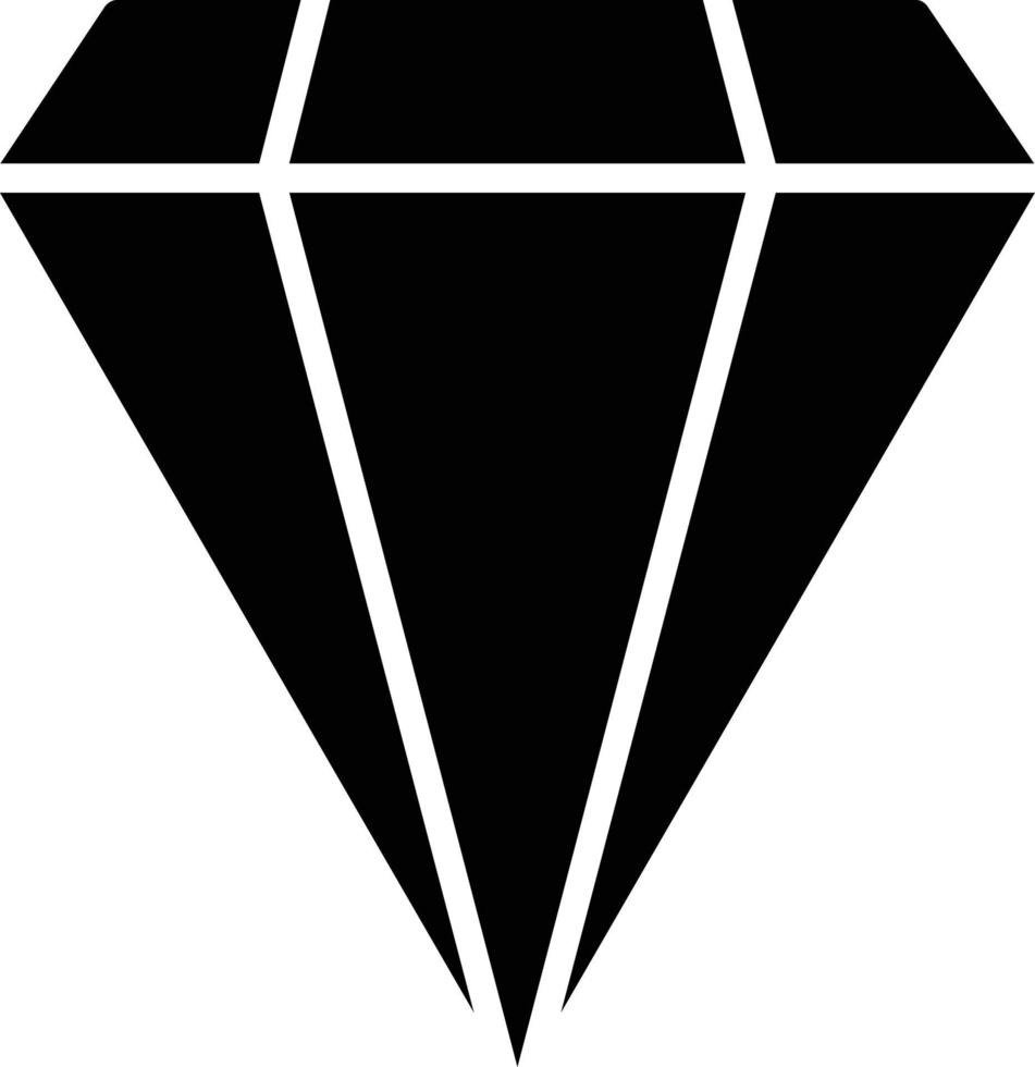 Diamond Glyph Icon vector