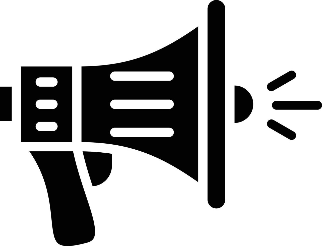 Megaphone Glyph Icon vector