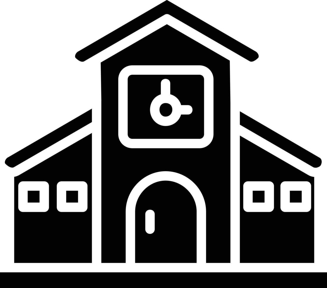 City Hall Glyph Icon vector