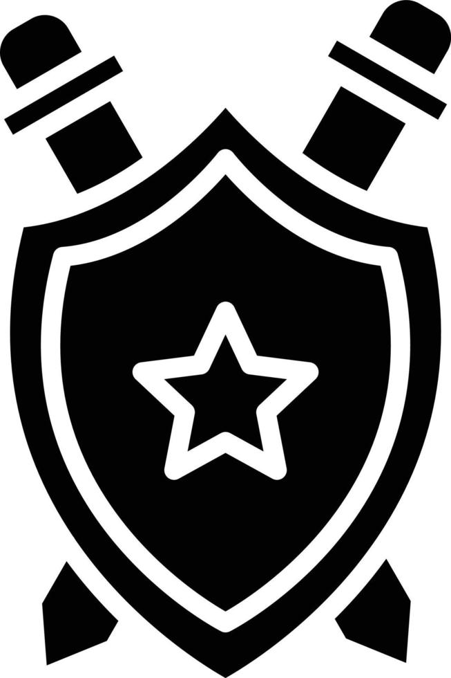 Shield Glyph Icon vector