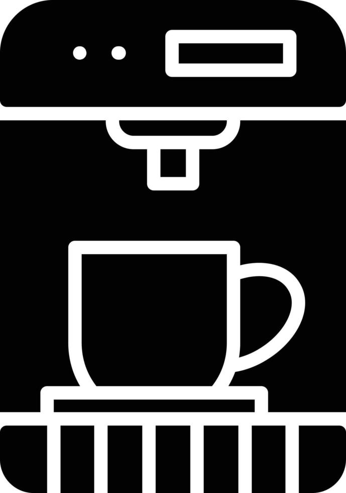 Coffee Machine Glyph Icon vector