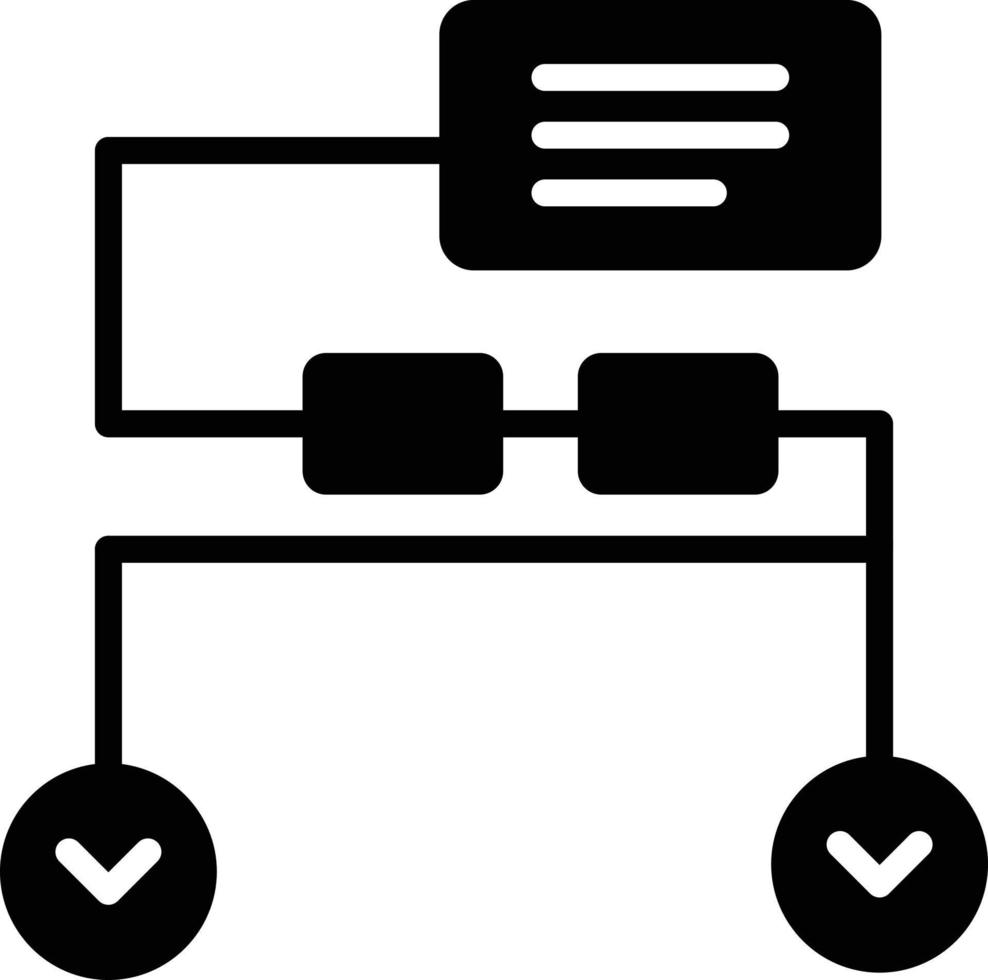 Classification Glyph Icon vector