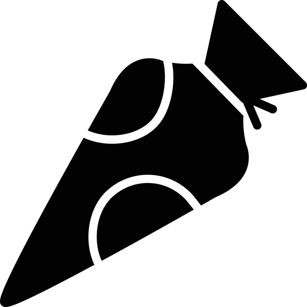 Pastry Bag Glyph Icon vector