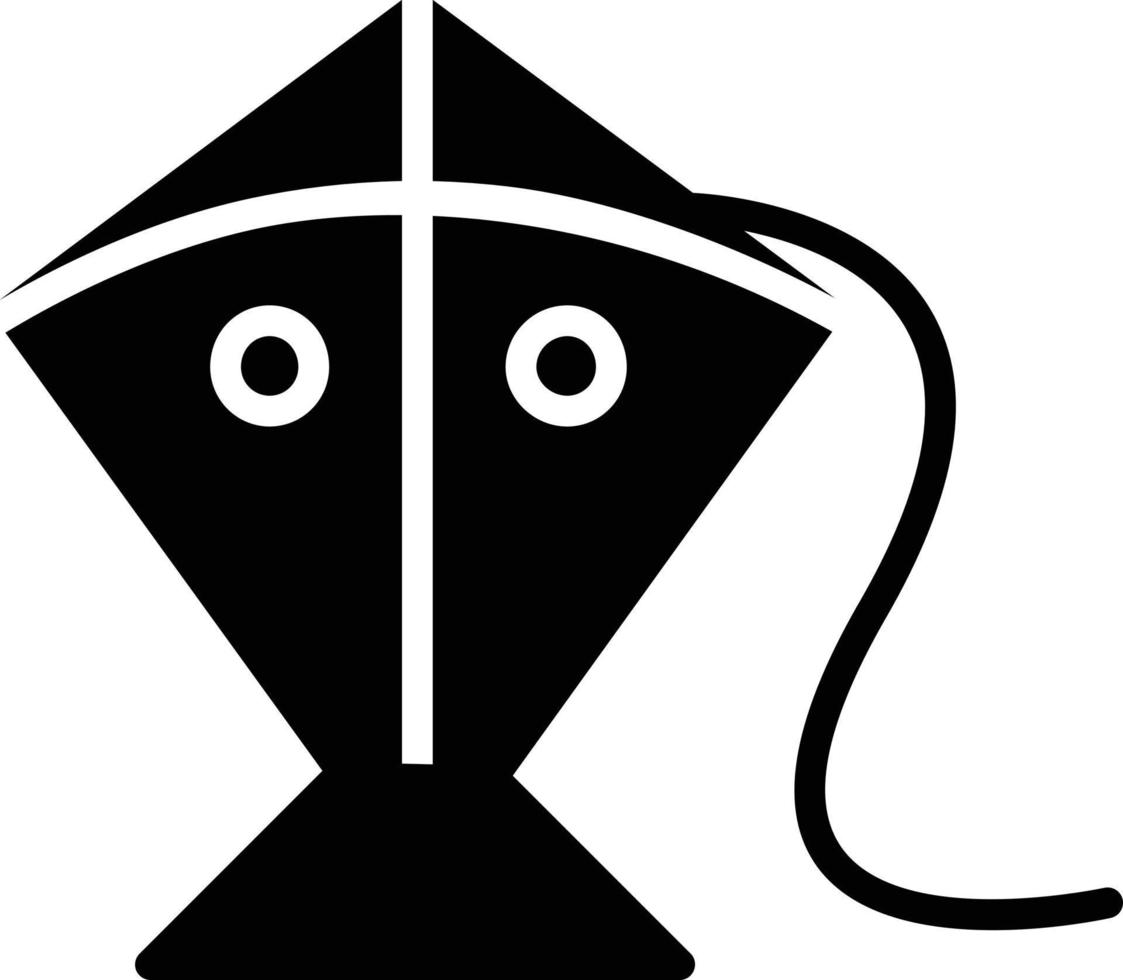 Kite Glyph Icon vector