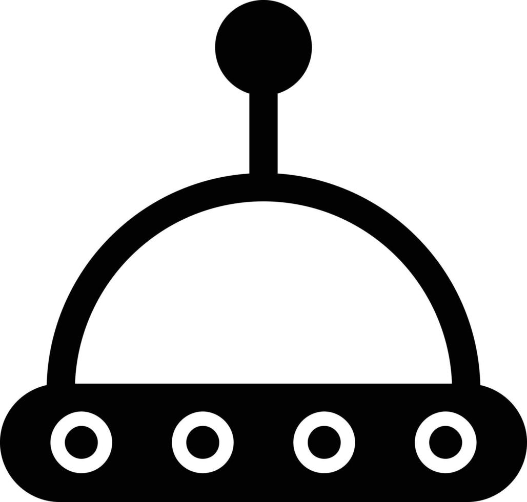 Ufo Glyph Icon vector