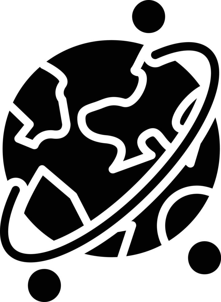 Earth Glyph Icon vector