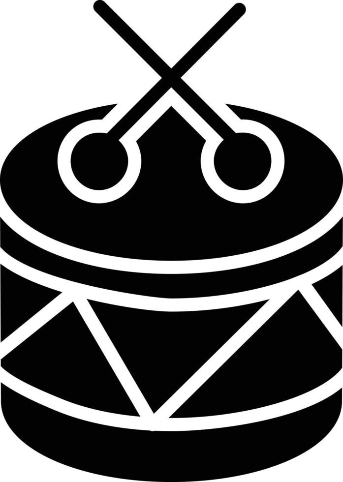 Drums Glyph Icon vector