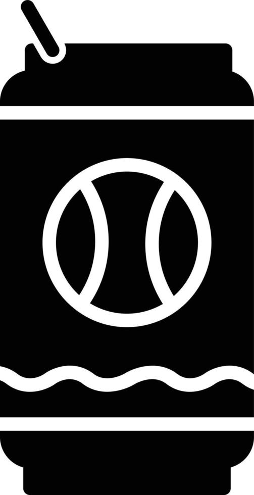 Soda Can Glyph Icon vector