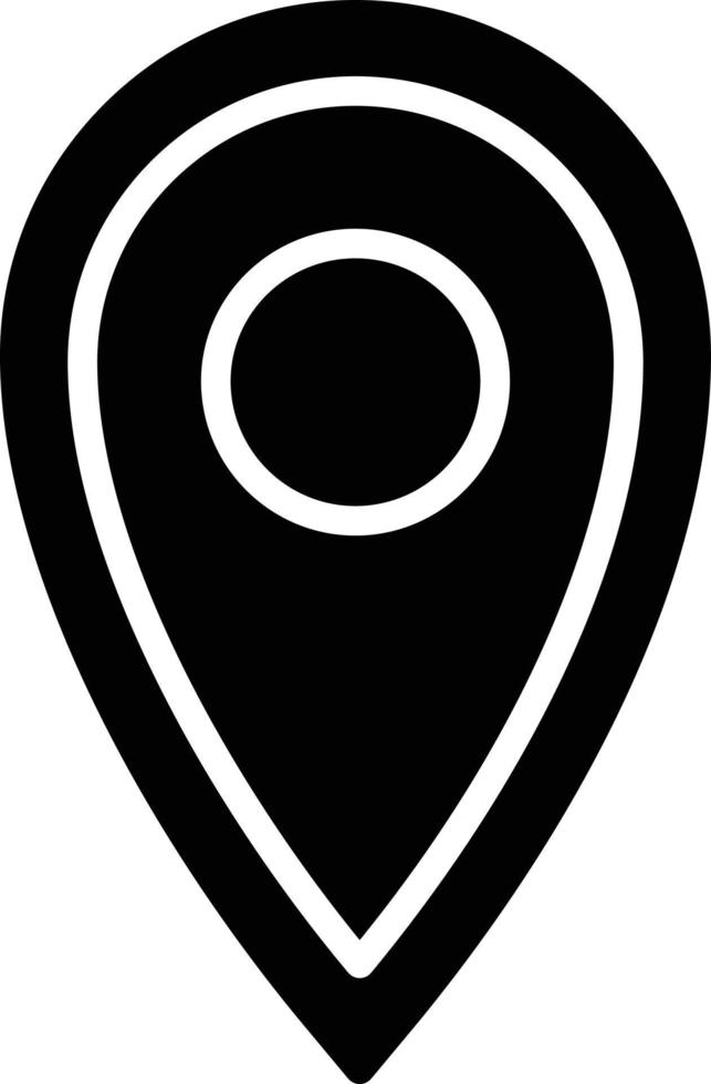 Pin Glyph Icon vector