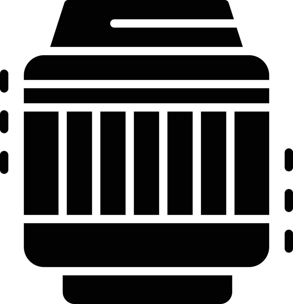 Fisheye Glyph Icon vector