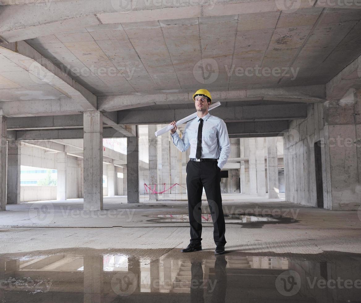 architect on construction site photo