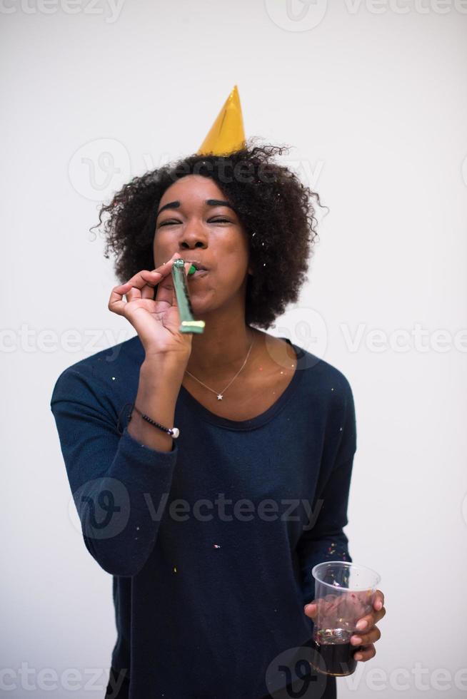 happy young woman celebrating photo