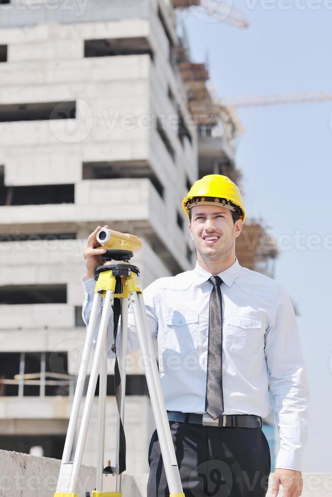 architect on construction site photo