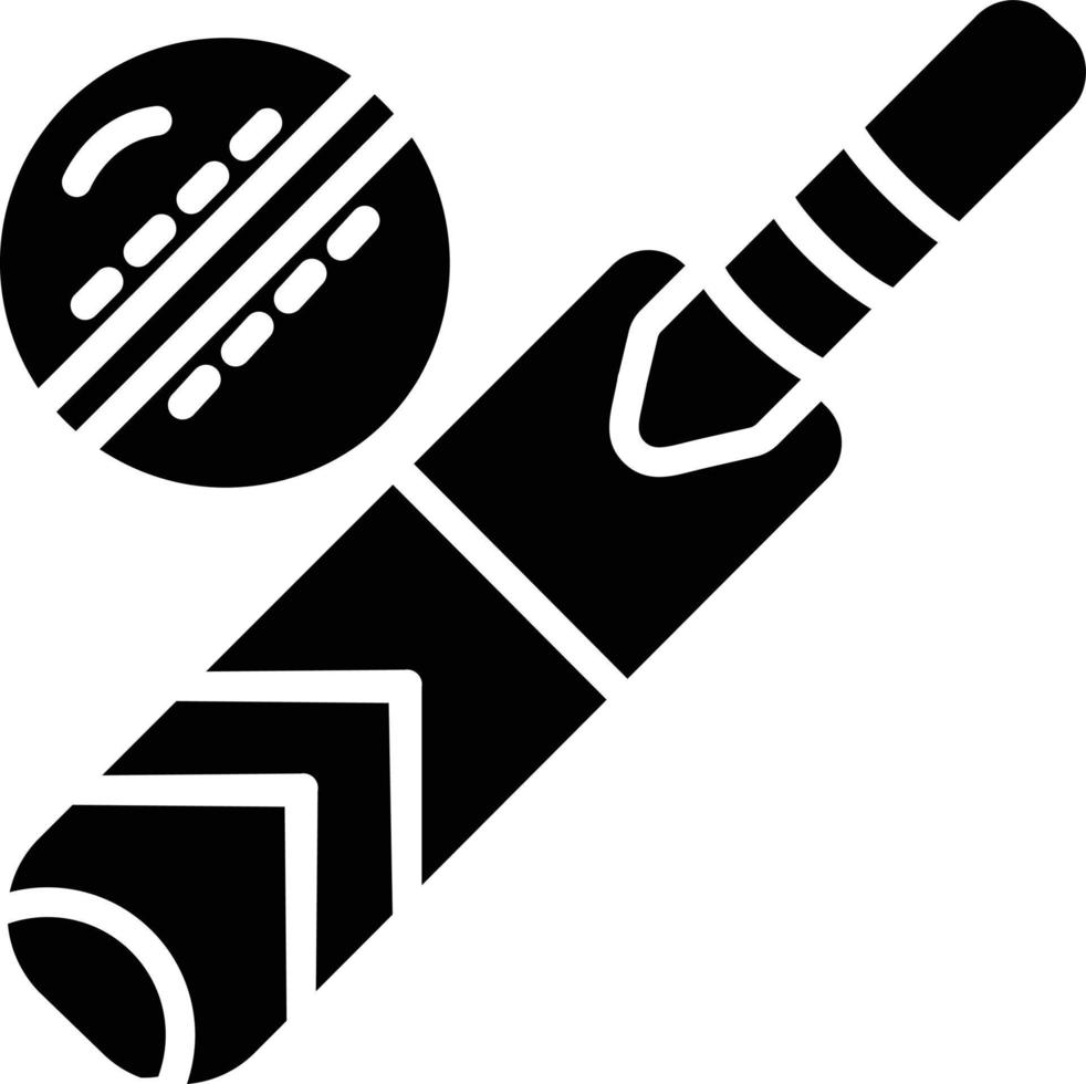 Cricket Glyph Icon vector