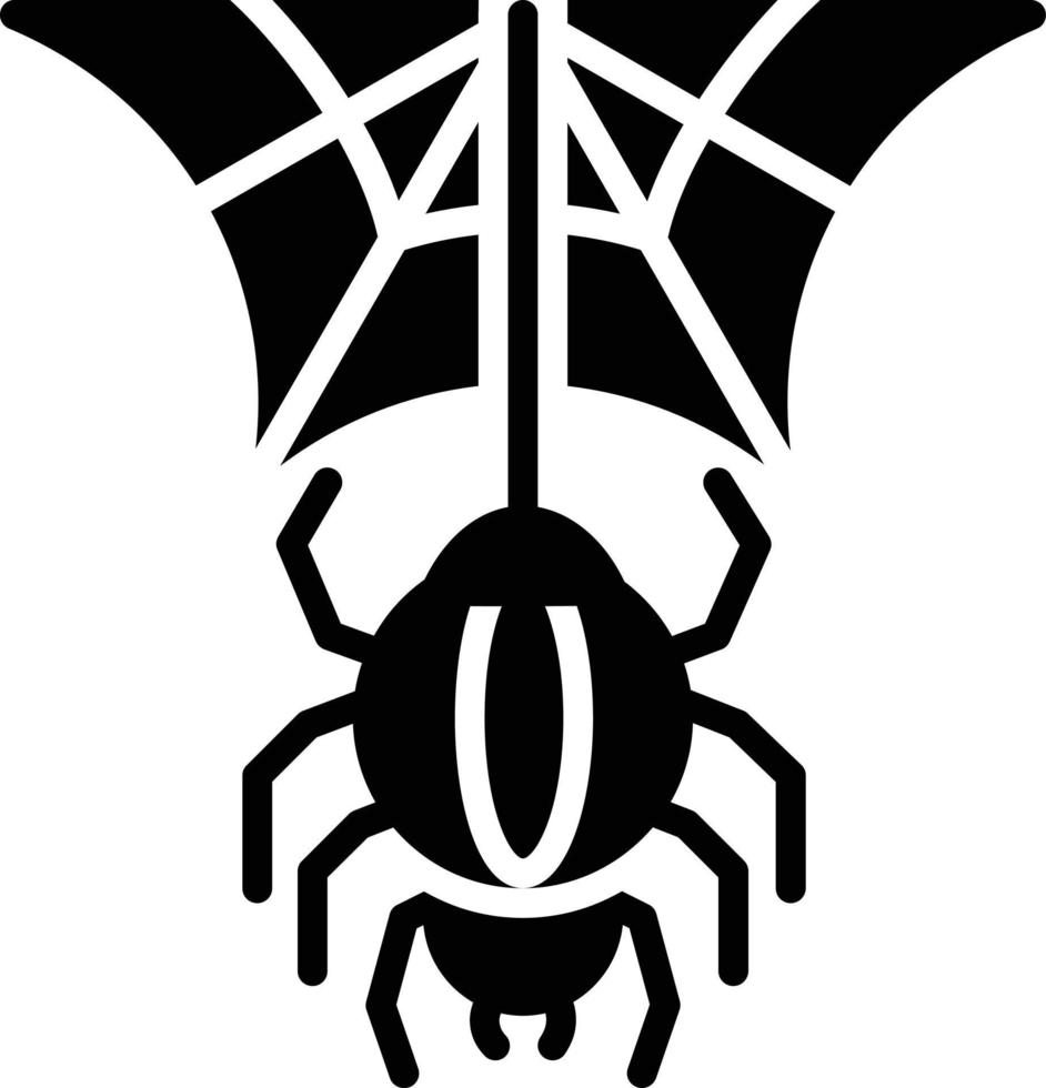 Spider Glyph Icon vector