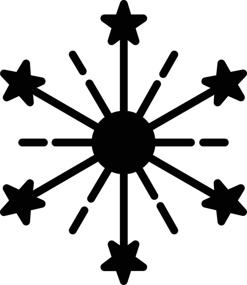 Fireworks Glyph Icon vector