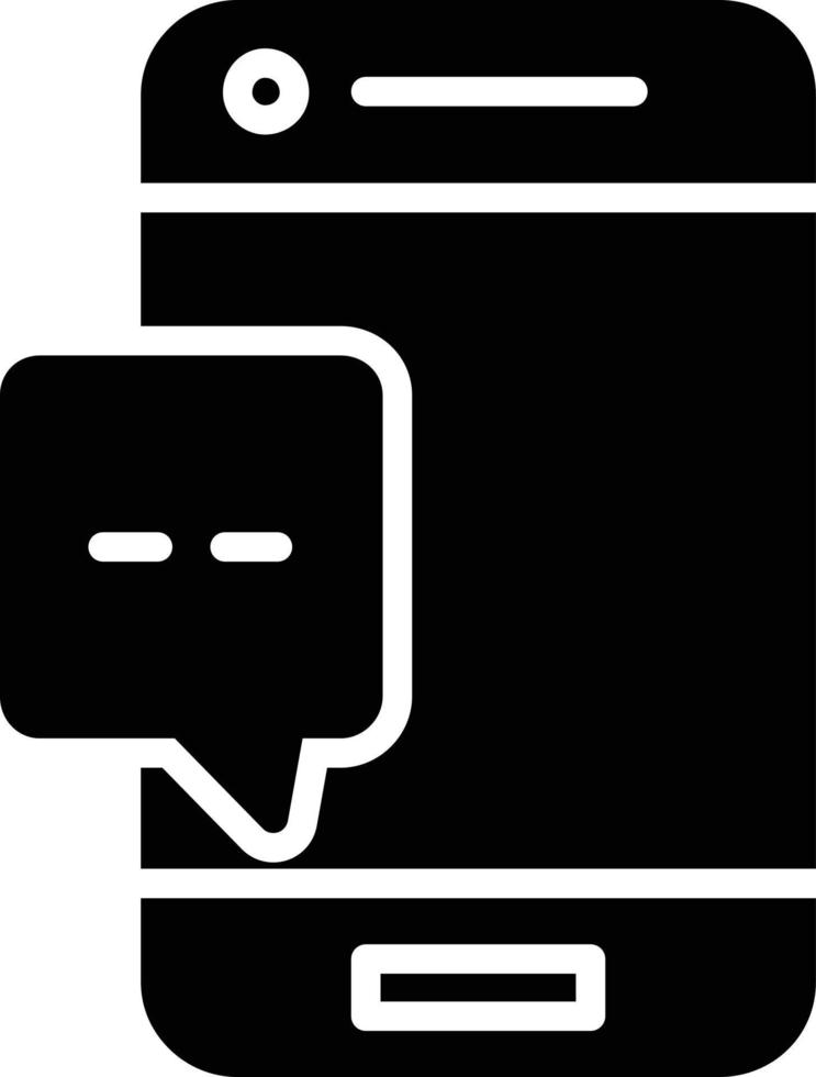 Chat Glyph Icon vector