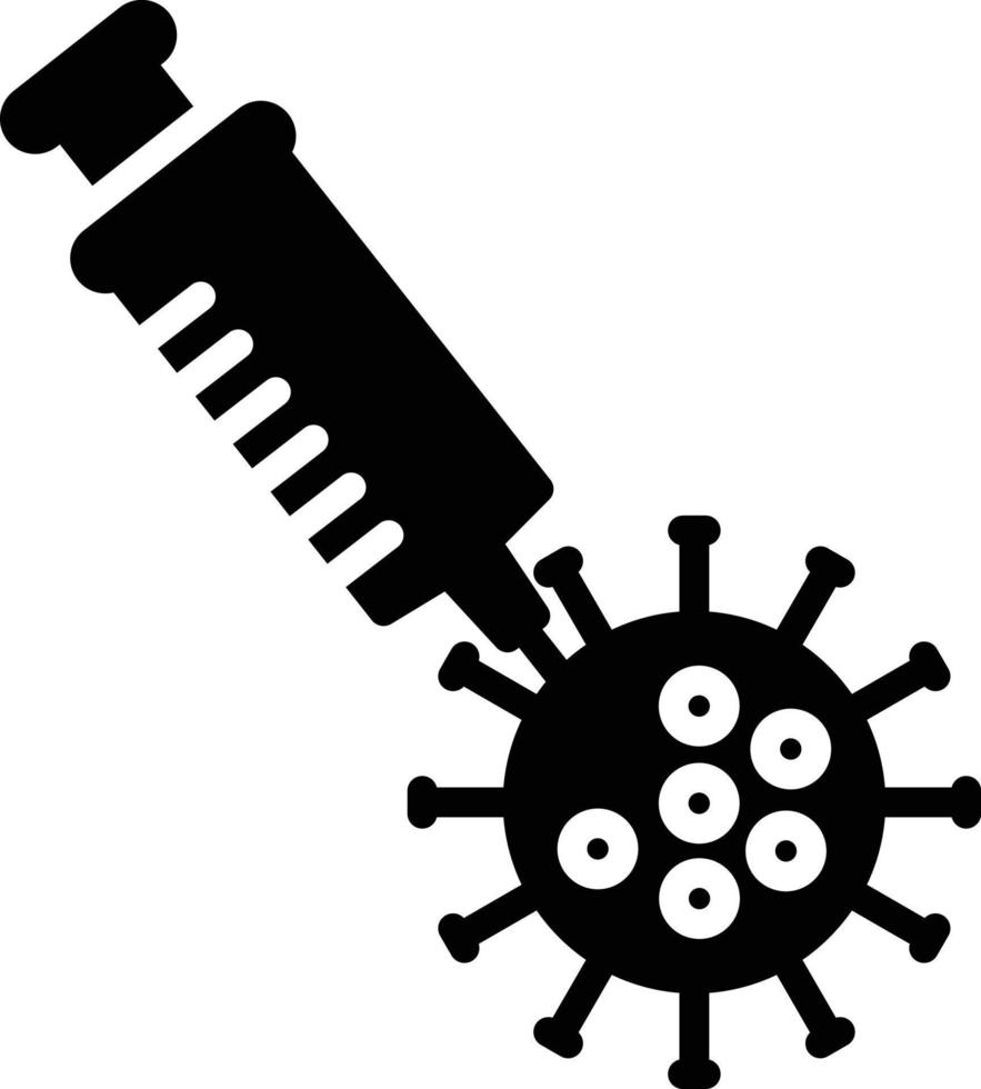 Vaccine Glyph Icon vector