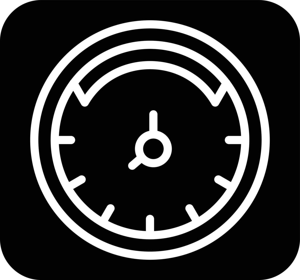 Clock Glyph Icon vector
