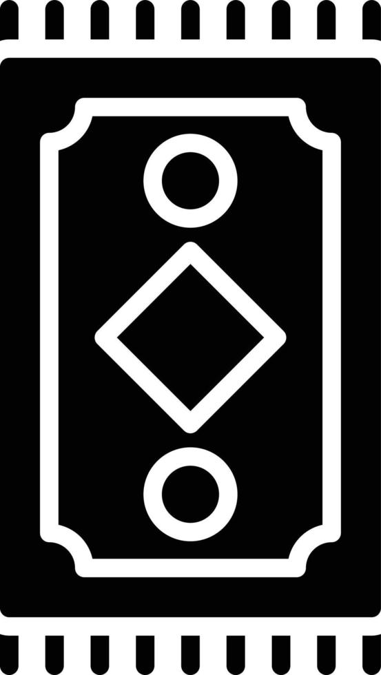 Prayer Rug Glyph Icon vector
