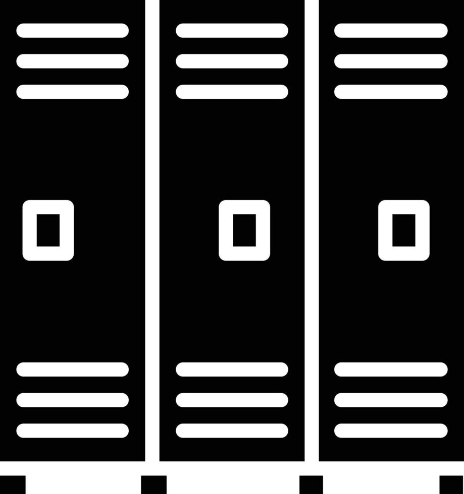 Lockers Glyph Icon vector