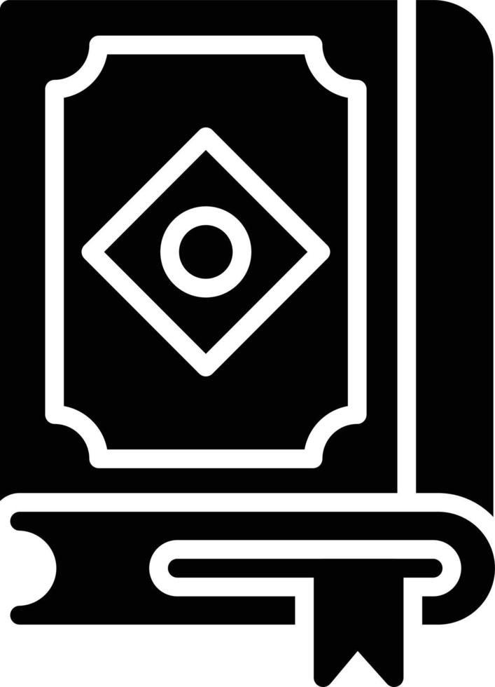 Quran Glyph Icon vector
