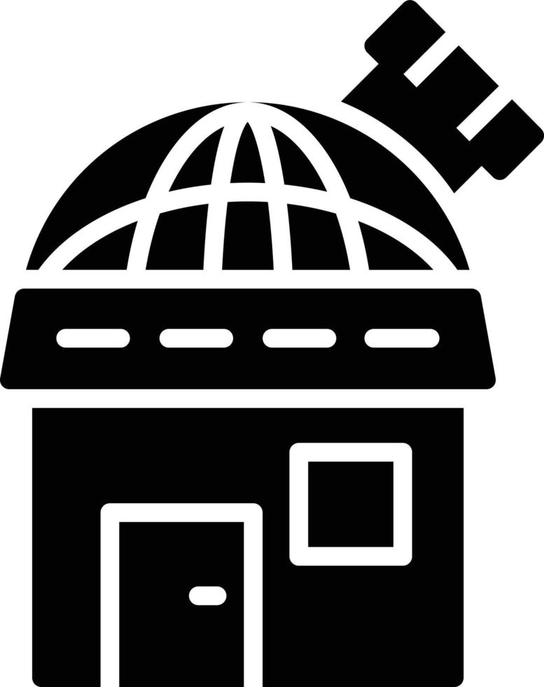 Observatory Glyph Icon vector
