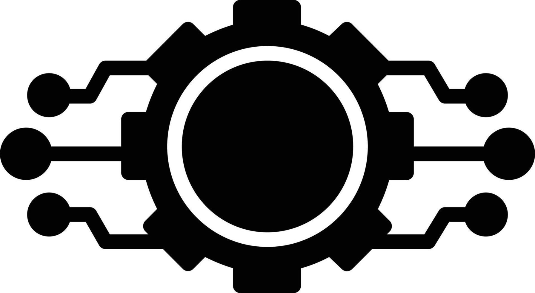 Setting Glyph Icon vector