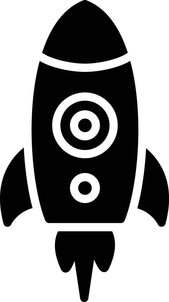 Rocket Glyph Icon vector