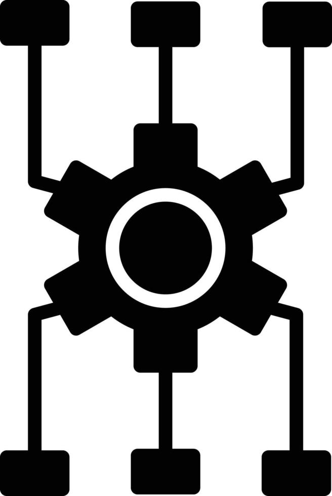 Algorithum Glyph Icon vector