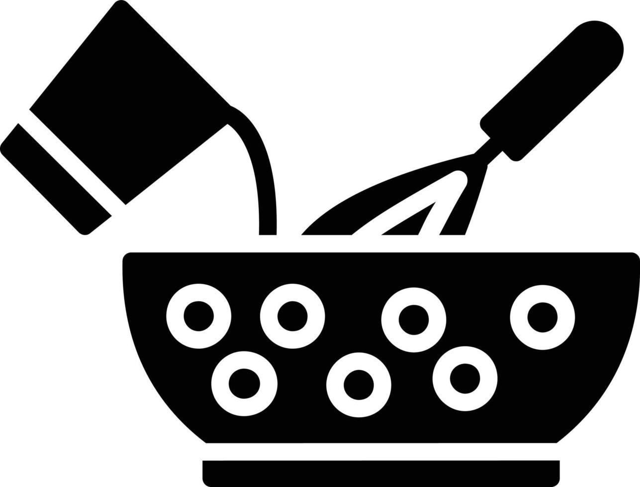 Mixing Glyph Icon vector