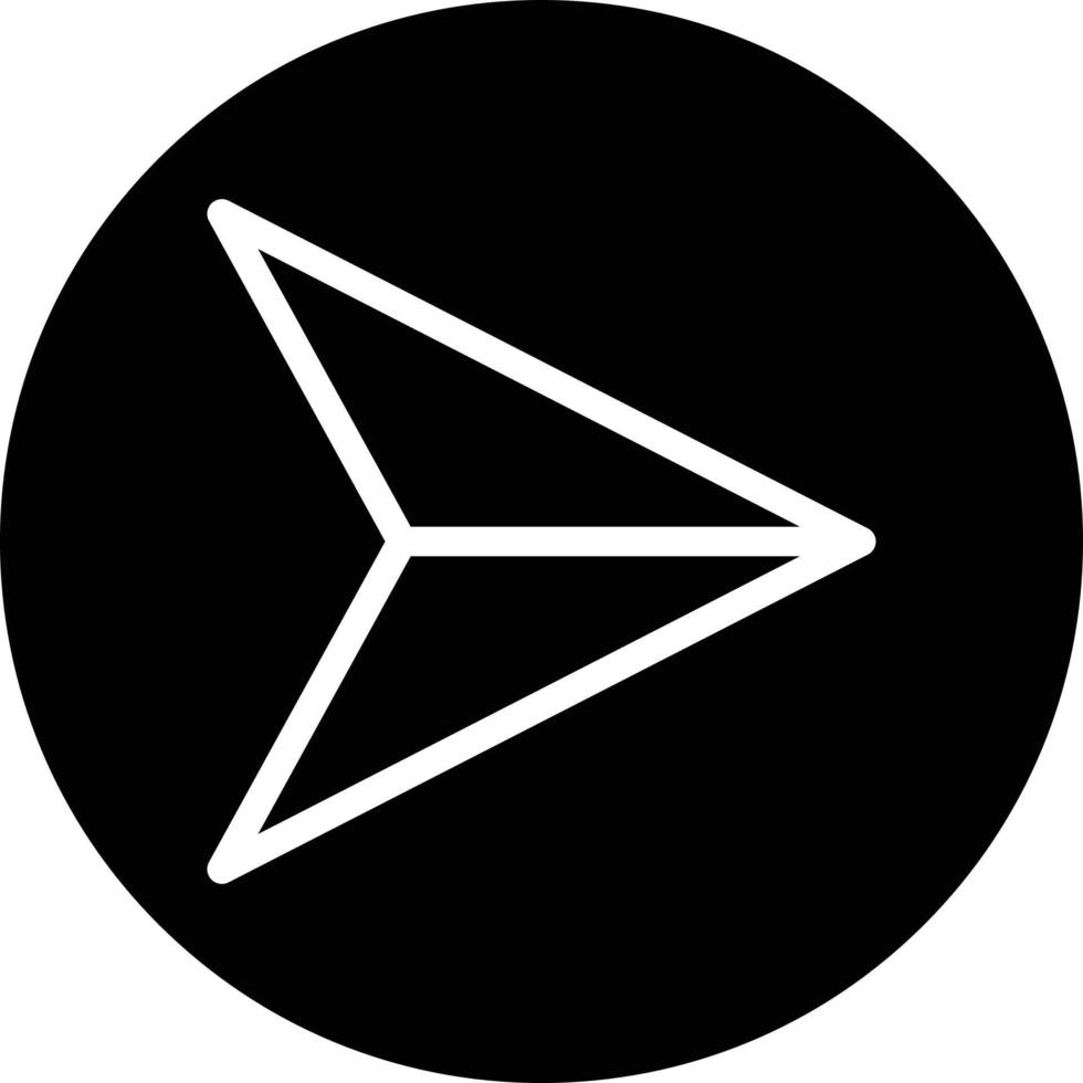 Send Glyph Icon vector
