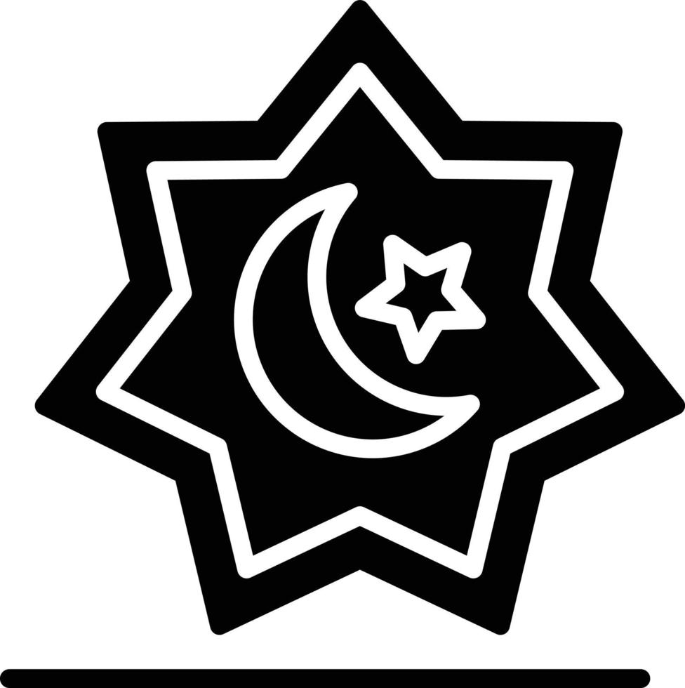 Ramadan Glyph Icon vector