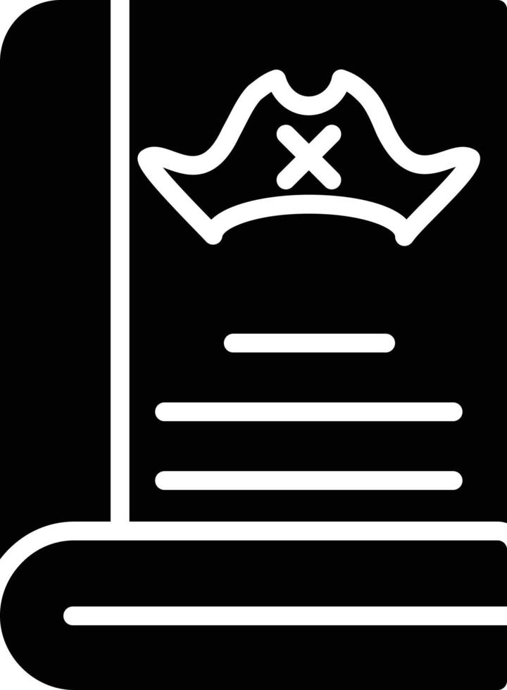 Magic Book Glyph Icon vector