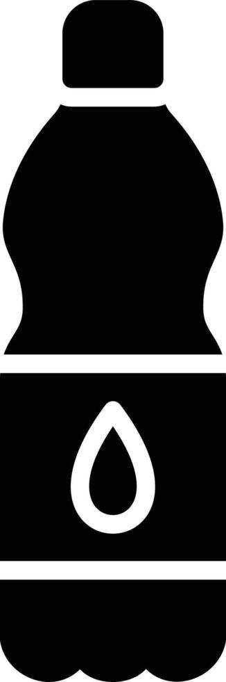 Water Bottle Glyph Icon vector