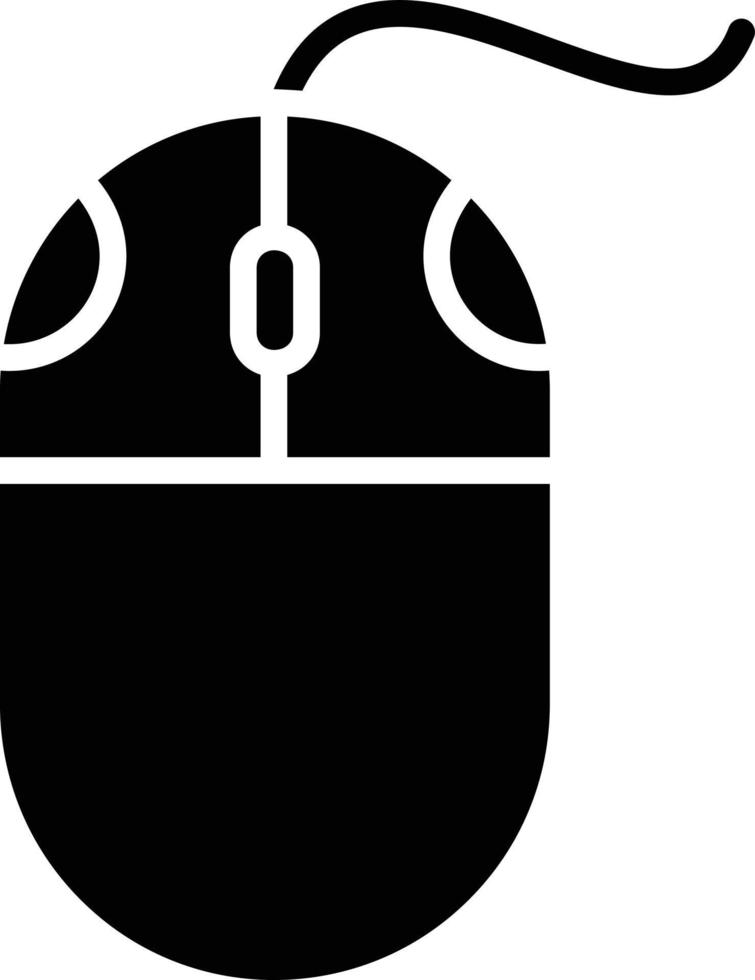 Mouse Glyph Icon vector