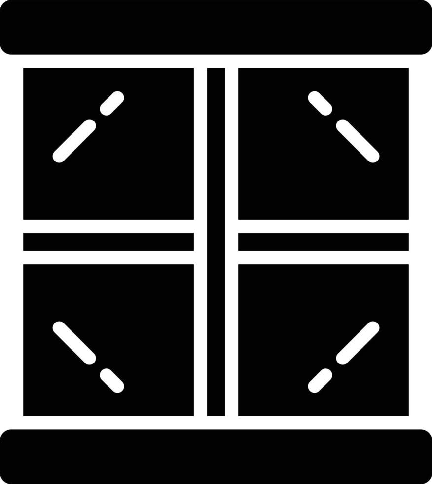 icono de glifo de ventana vector