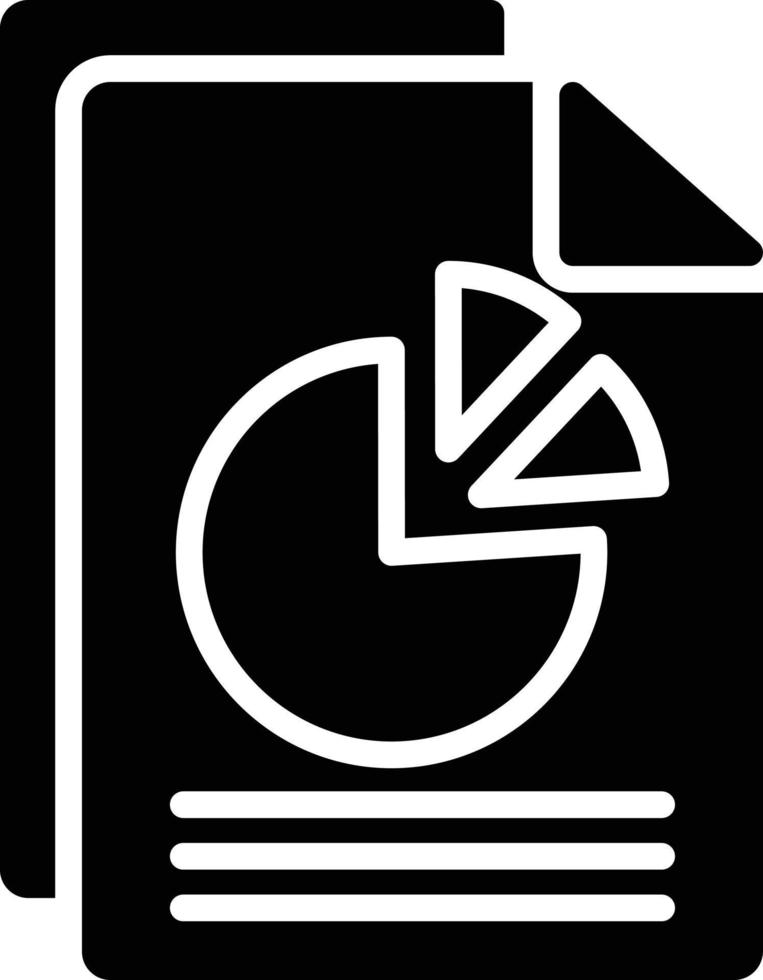Seo Report  Glyph Icon vector