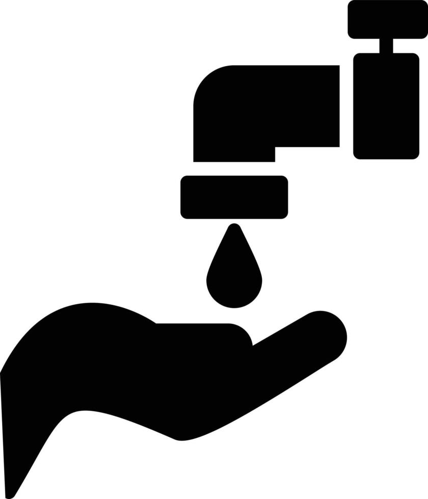 Ablution Glyph Icon vector