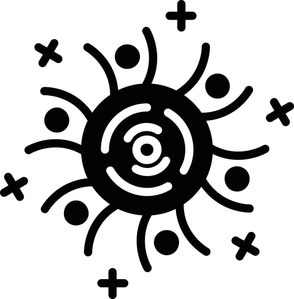 Black Hole Glyph Icon vector