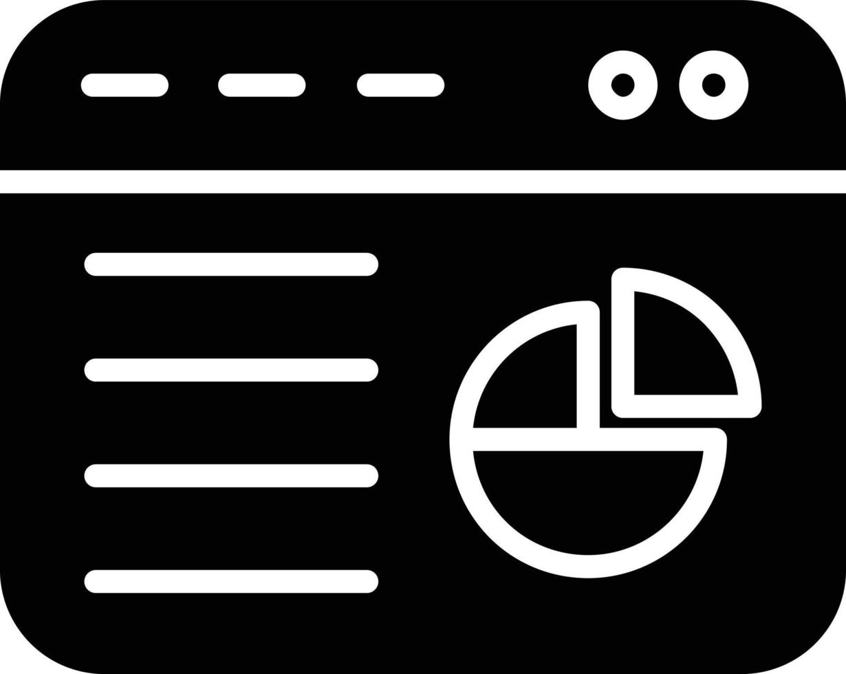 Dashboard Glyph Icon vector