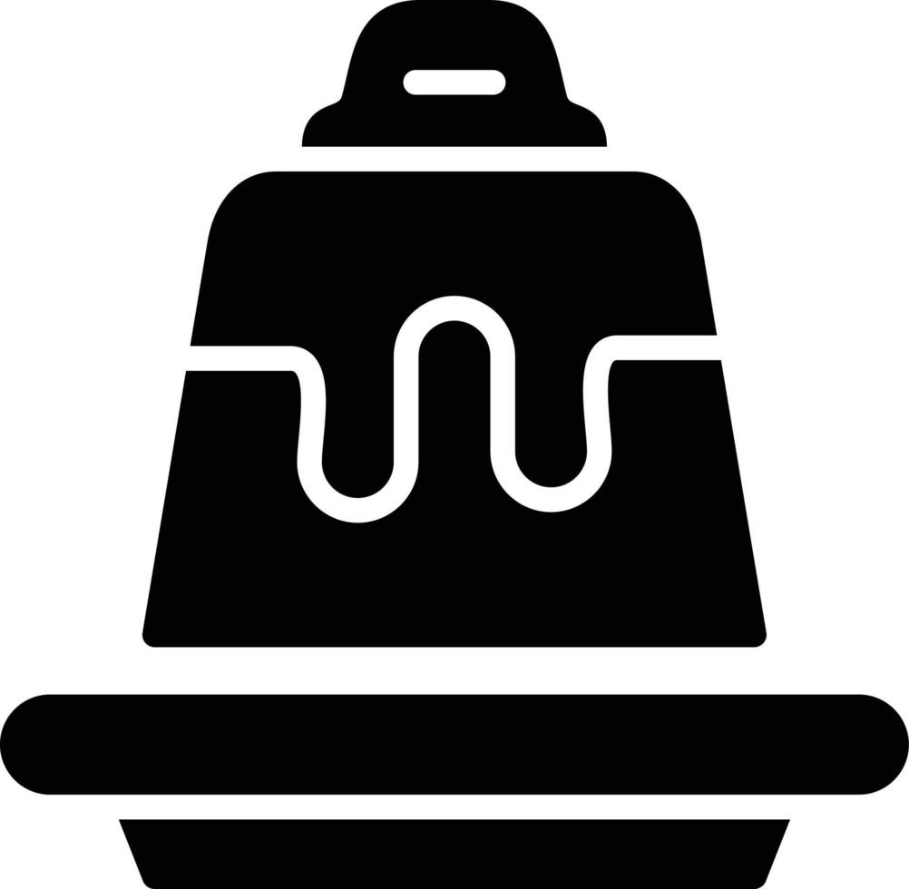 Flan Glyph Icon vector