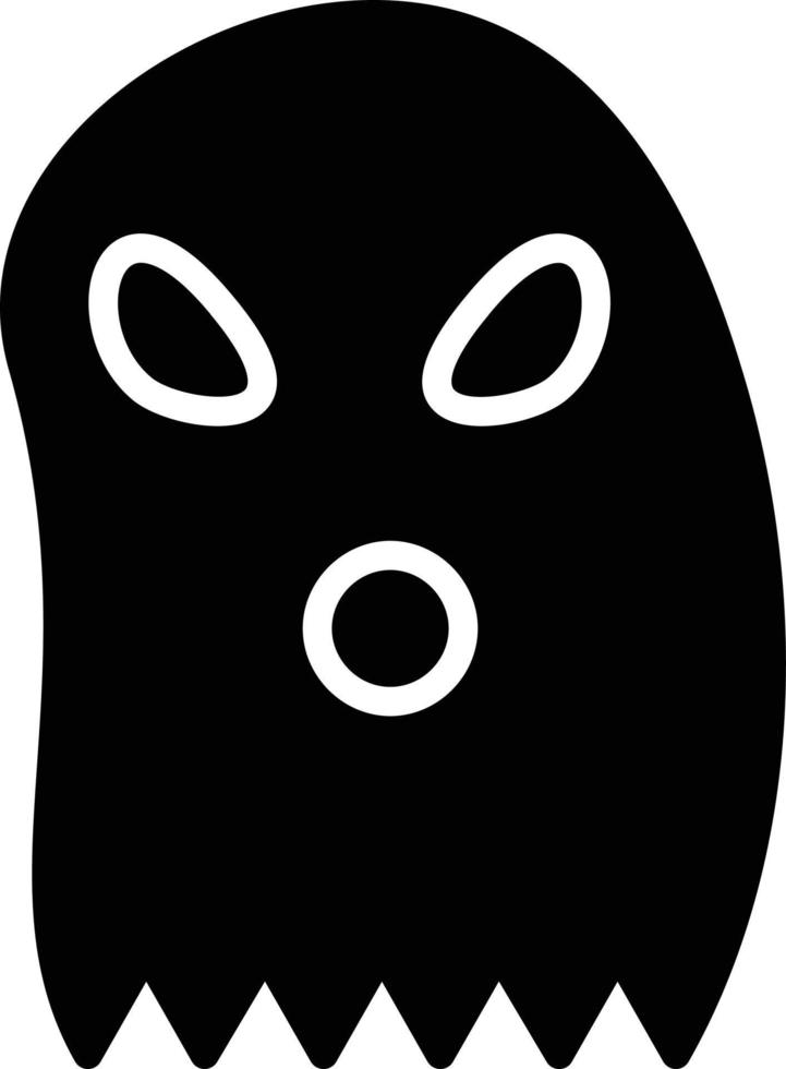 Ghost Glyph Icon vector