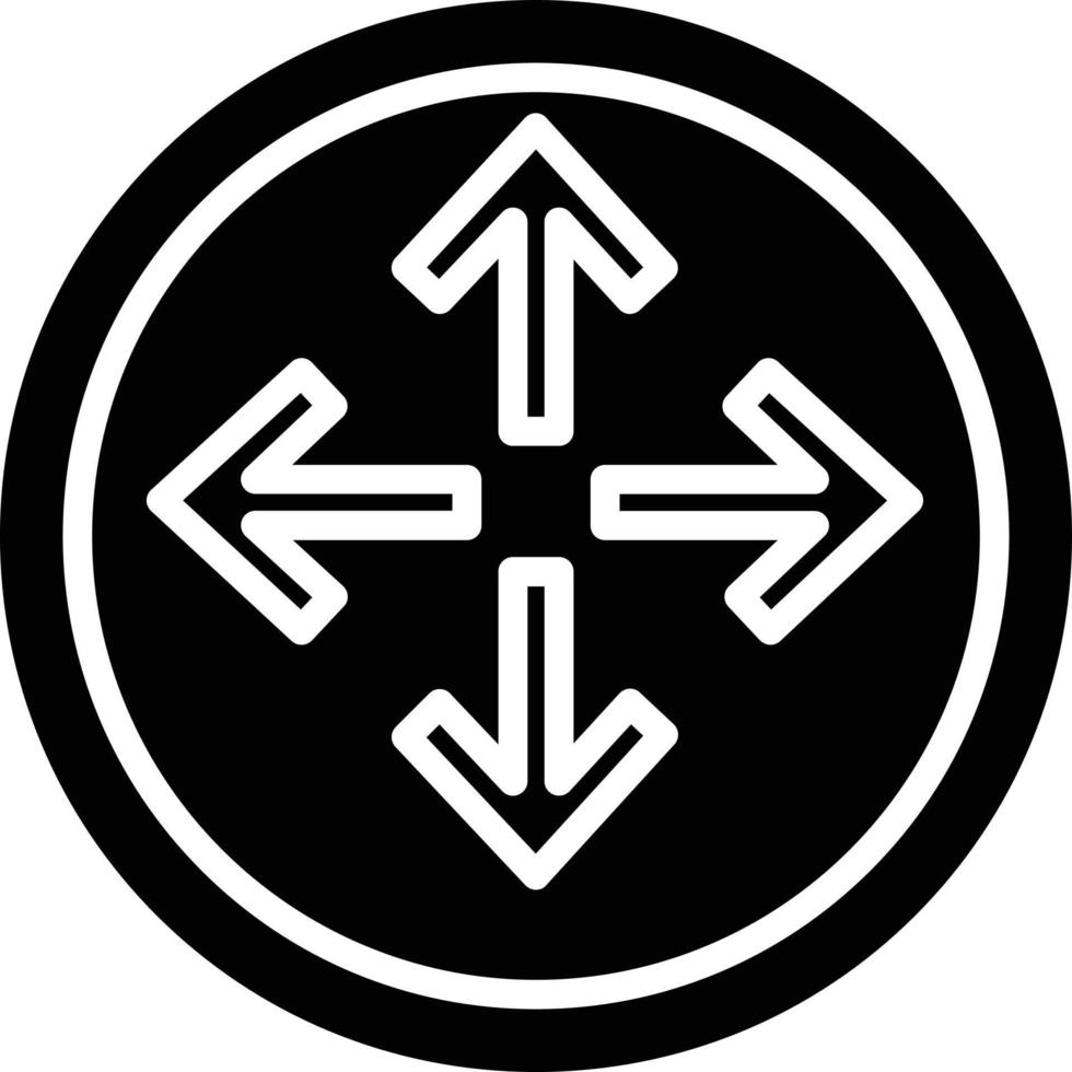 Expand Arrow Glyph Icon vector