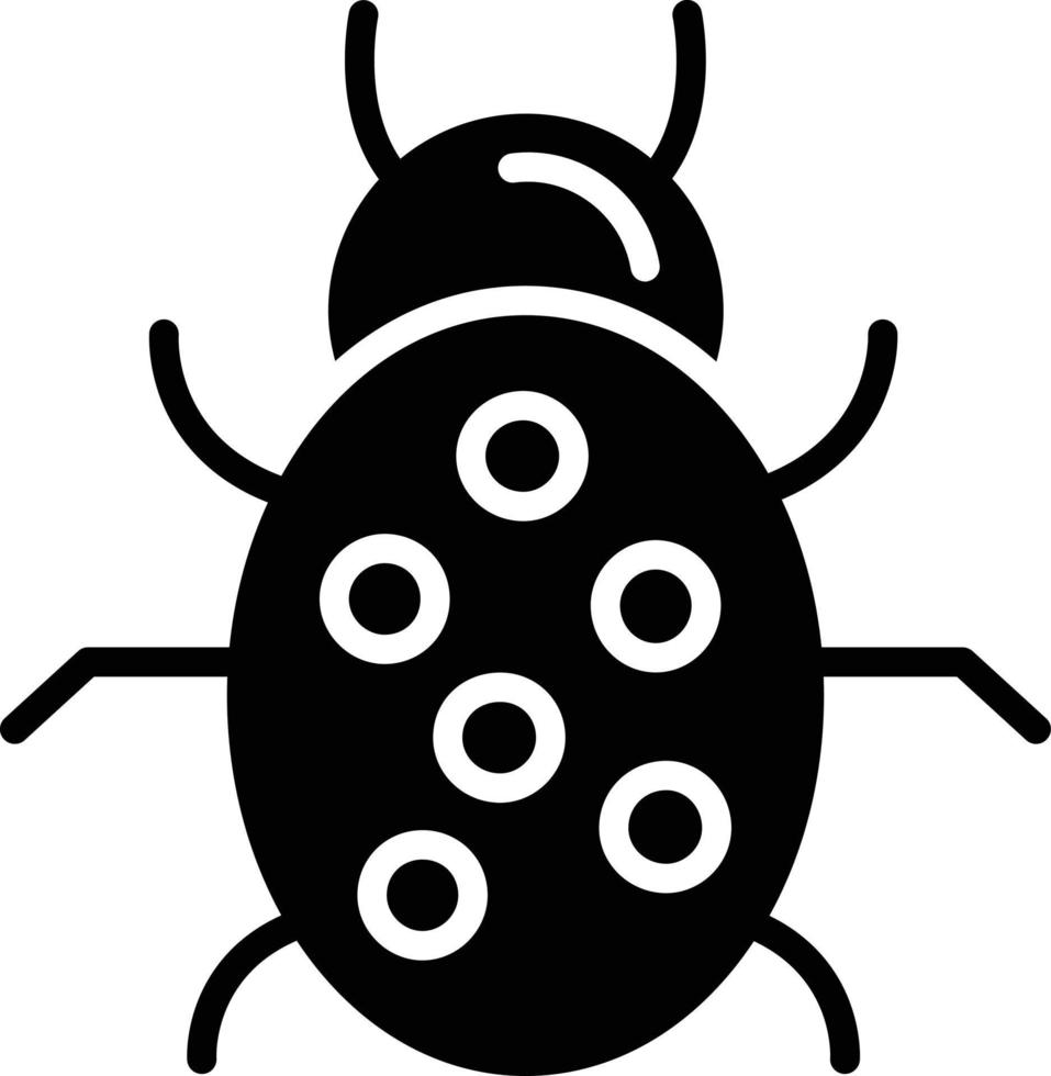 Bug Glyph Icon vector