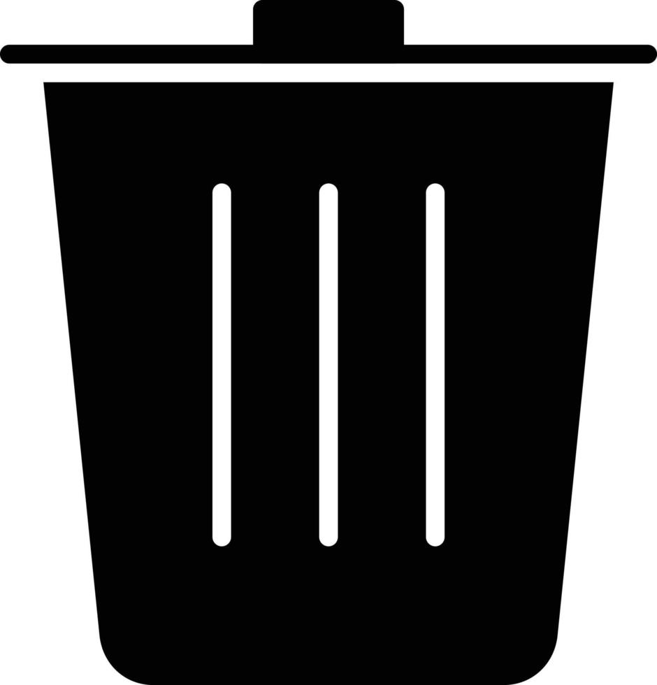 Delete Glyph Icon vector